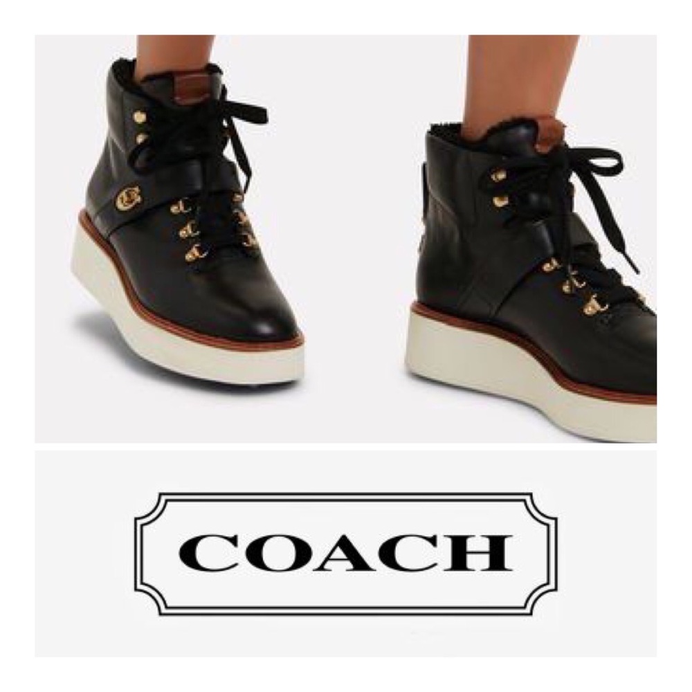Coach Urban Hiker - size 8.5b - black leather